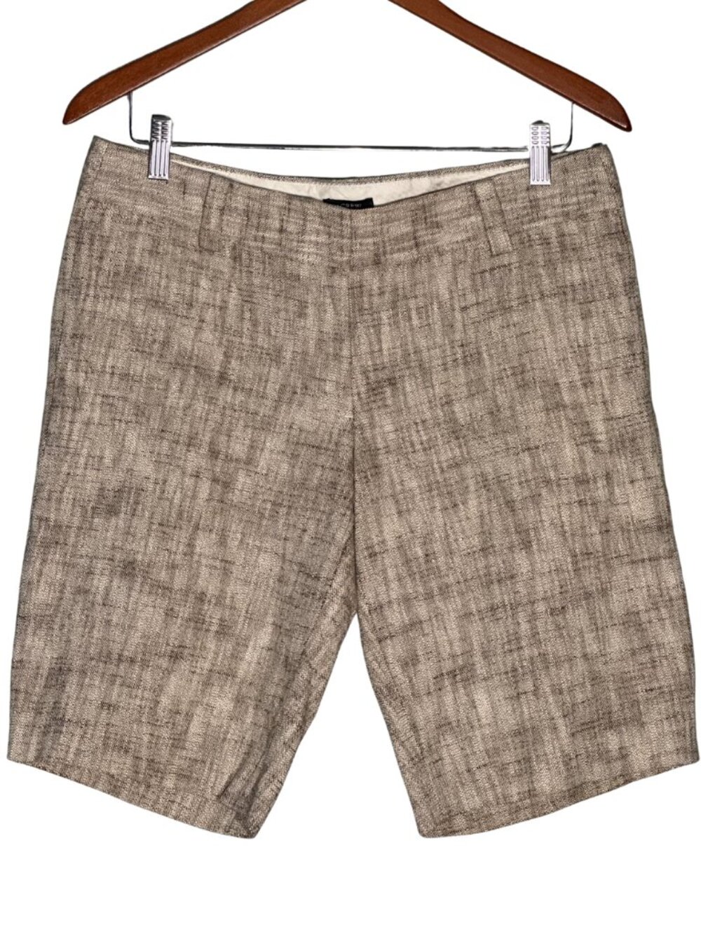 J. Crew 9" Cotton-linen Blend Shorts in Tan Cross Dye